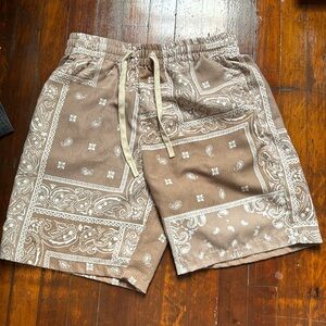 Paisley/bandana shorts